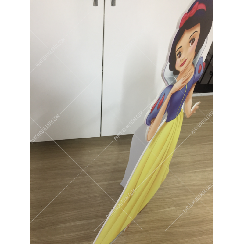 Pamuk Prenses Doğum Günü Ayaklı Prenses Maket Dekor Pano 1 metre